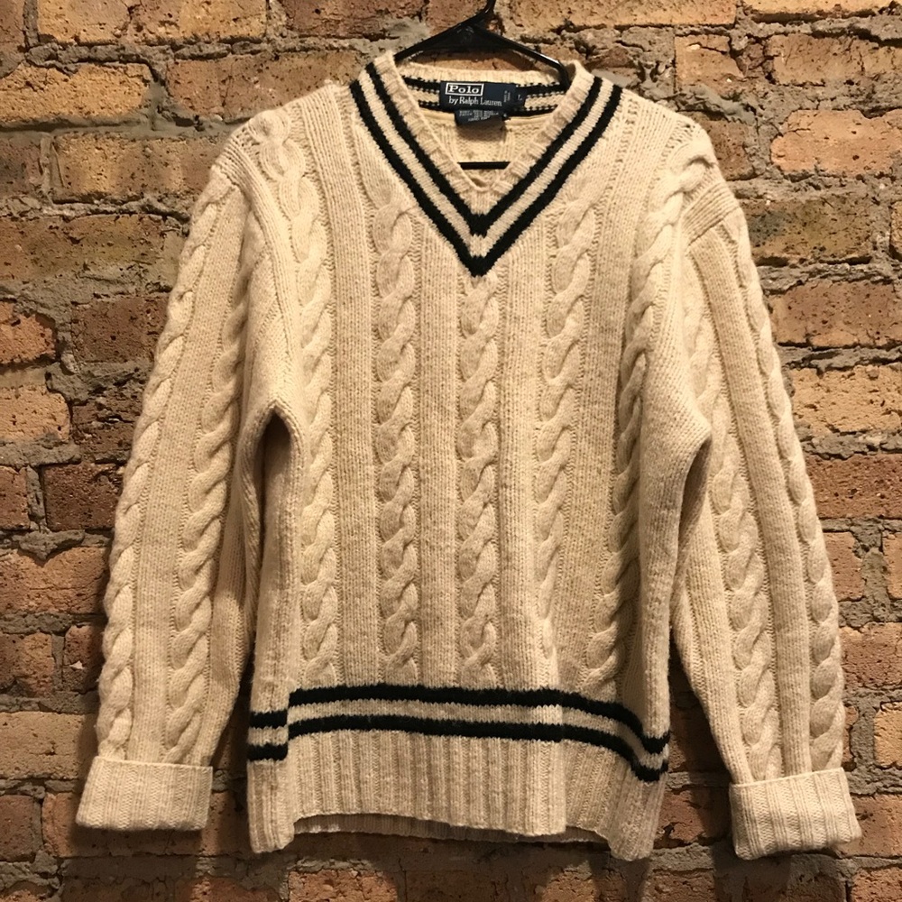 Polo by Ralph Lauren Preppy 100% Wool Sweater